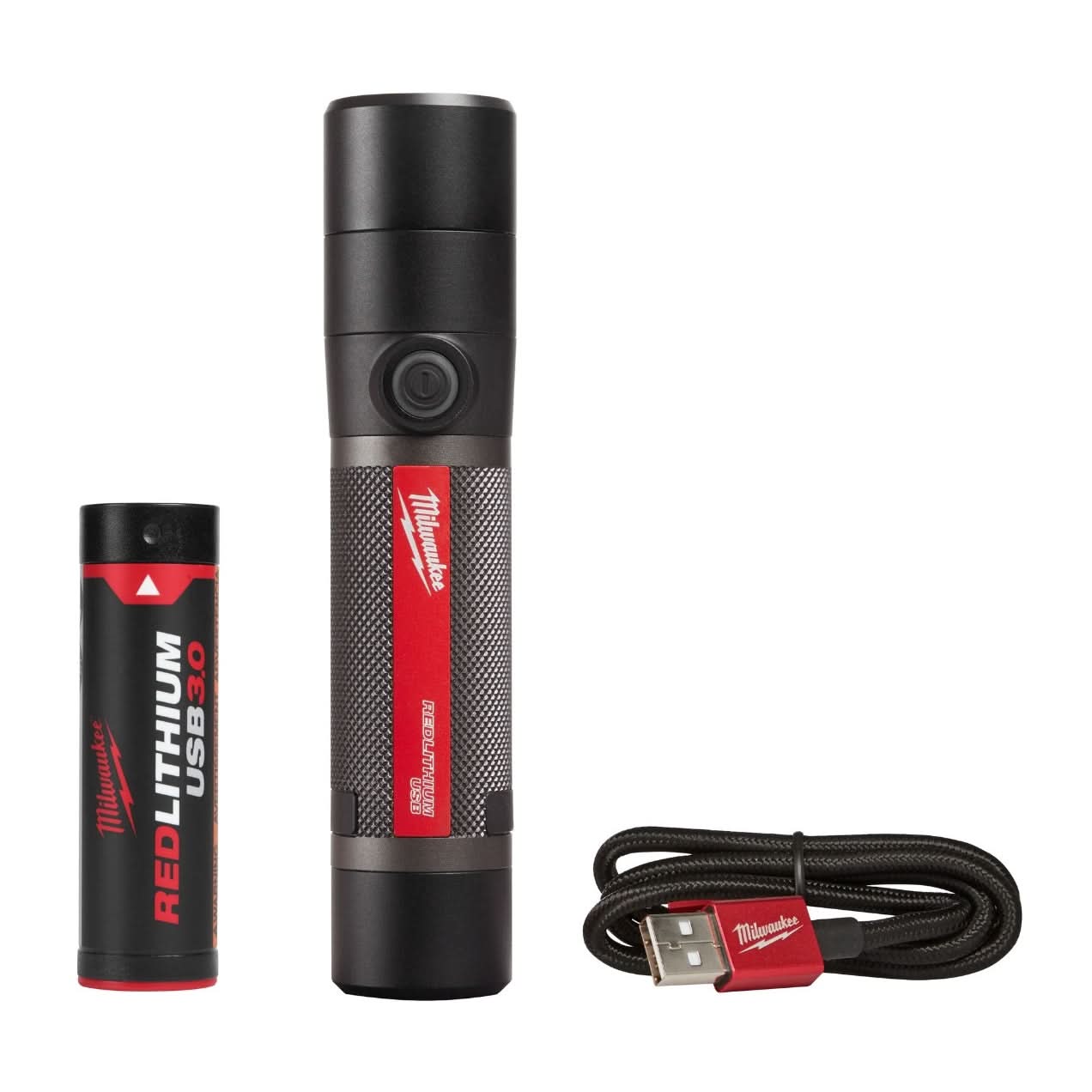 Milwaukee USB Rechargeable 800-Lumen Compact Flashlight and 600-Lumen Headlamp Combo Kit - Image 2