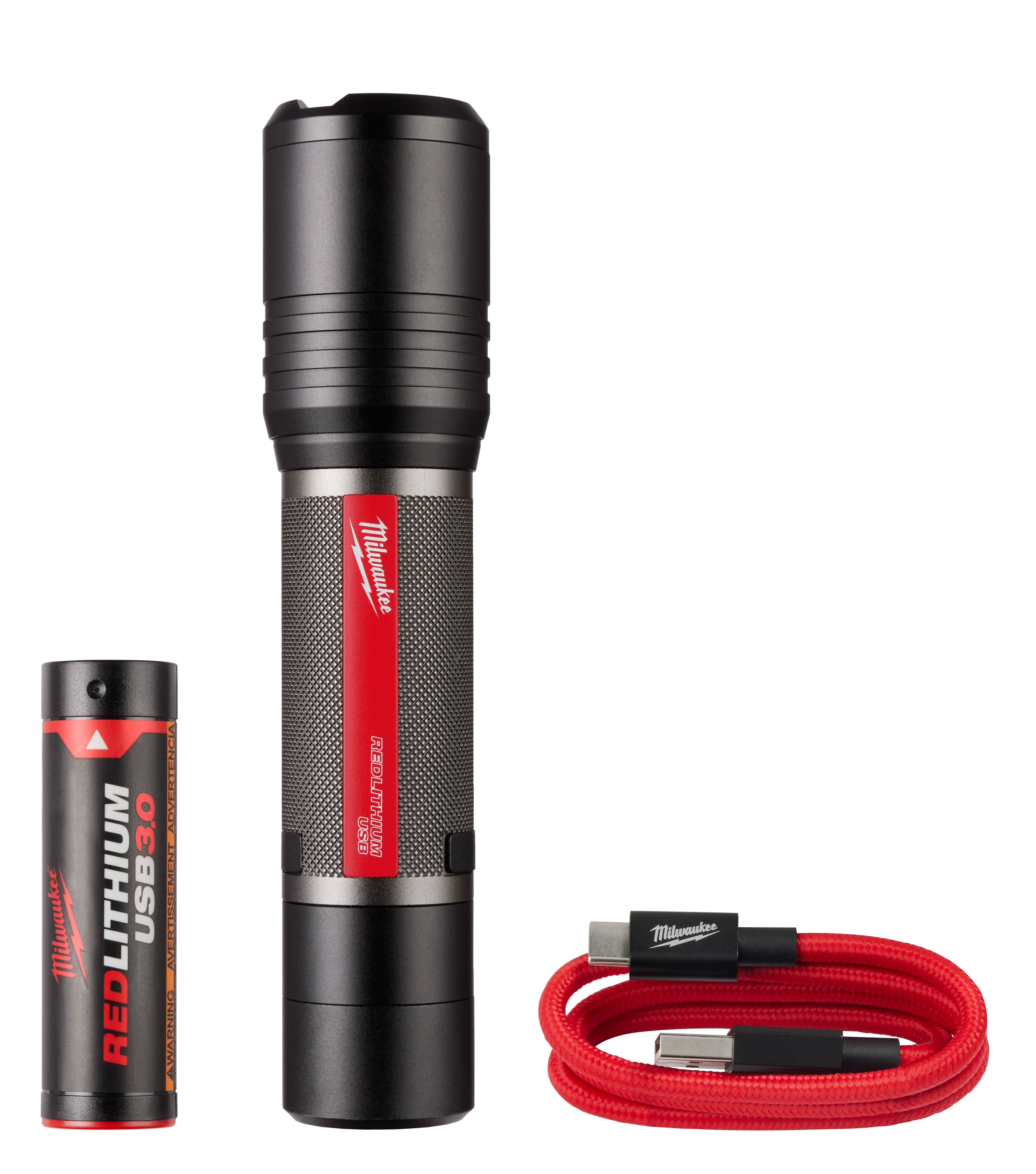Milwaukee REDLITHIUM USB 400-Lumen Neck Light with Slide Focus Flashlight - Image 3