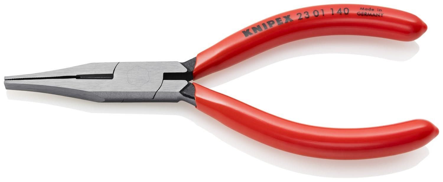 Knipex 23 01 140 Flat Nose Pliers with Cutter - Image 2