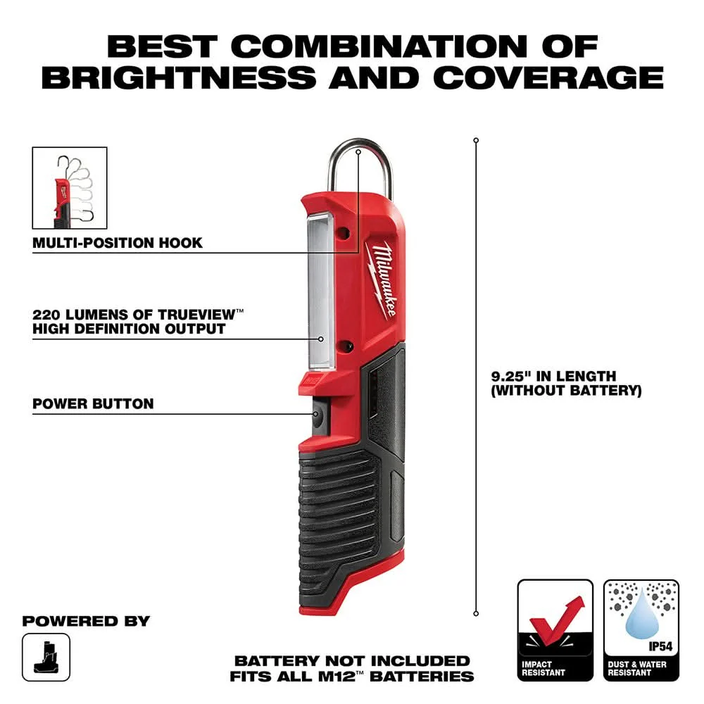 Milwaukee 2351-20 M12 LED Stick Light - Image 2