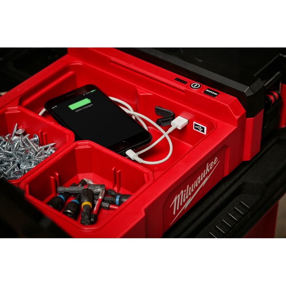 Milwaukee 2356-20 M12 PACKOUT 1,400-Lumen Flood Light w/ USB Charging, Tool Only (PROMO) - Image 2