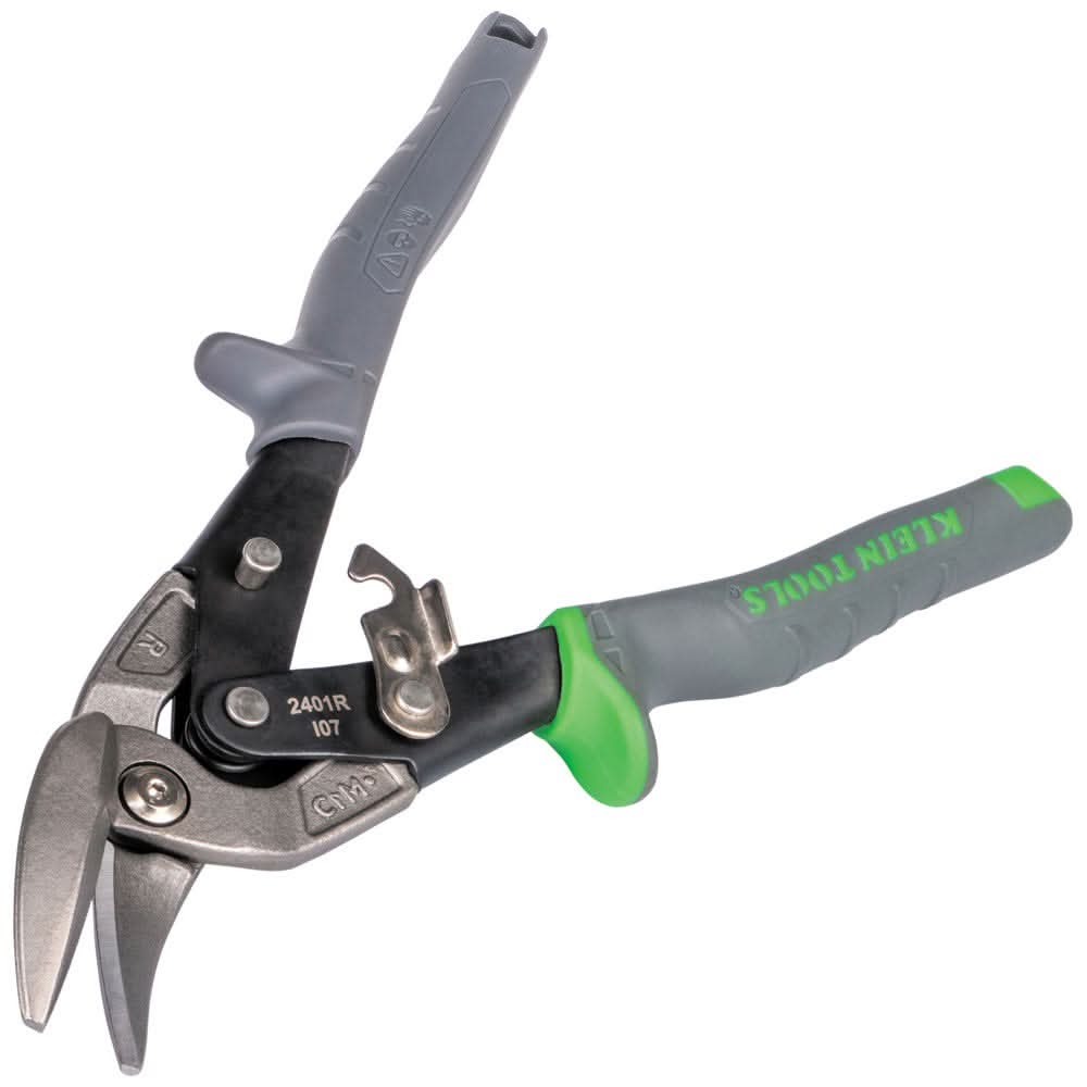 Klein Tools 2401R Offset Right-Cutting Aviation Snips - Image 3