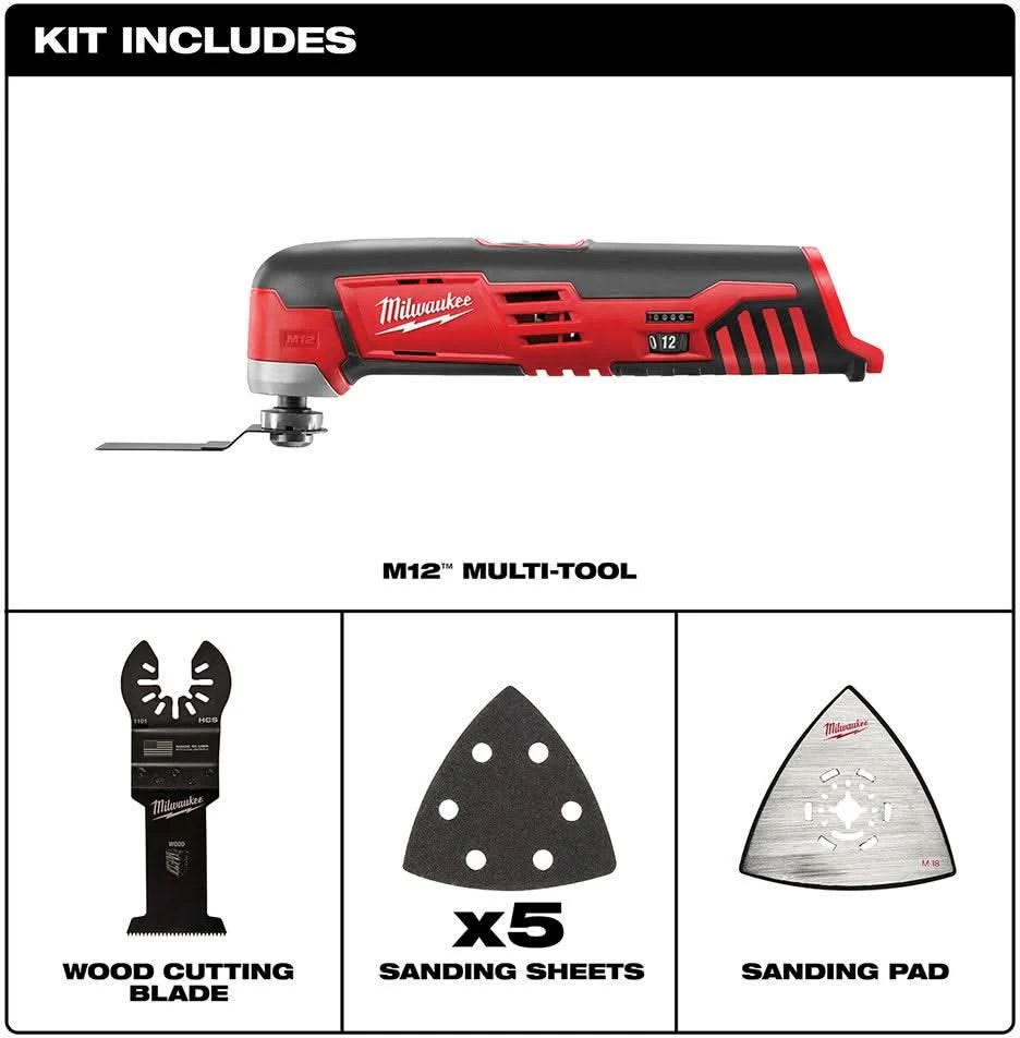 Milwaukee 2426-20 M12 Cordless Multi-Tool - Image 3