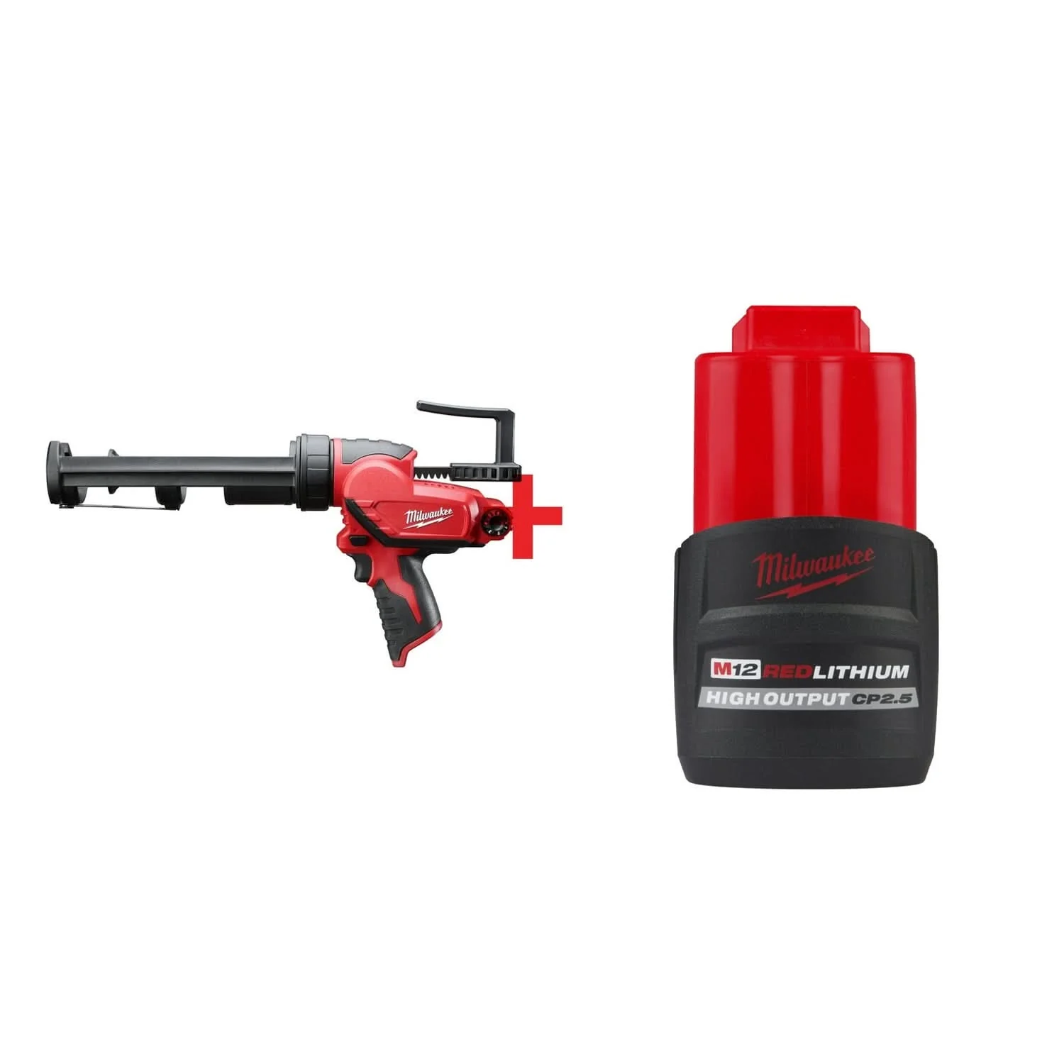 Milwaukee M12 10oz. Caulk and Adhesive Gun Bare Tool with Battery Pack - Image 1