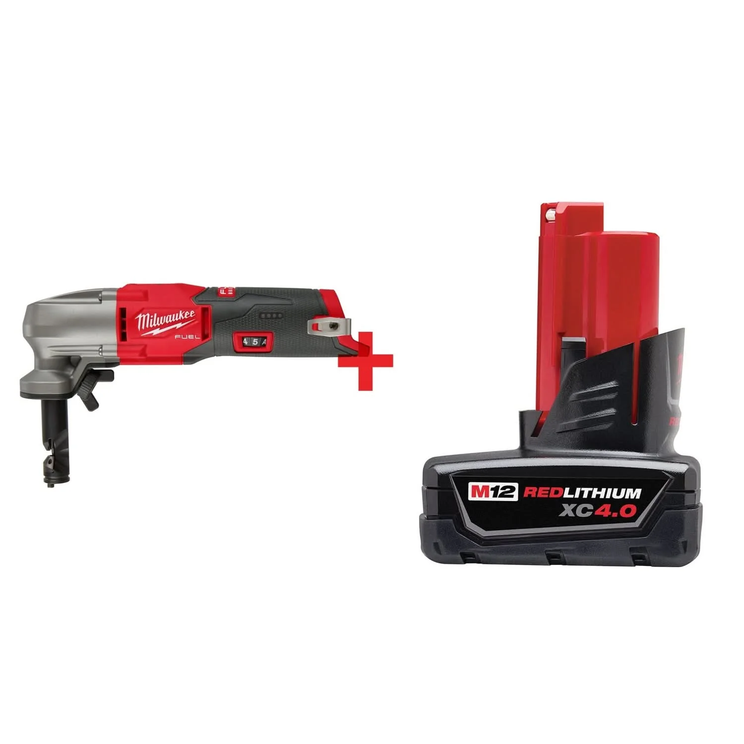 Milwaukee M12 FUEL 16 Gauge Variable Speed Nibbler with M12 Battery Pack - Image 1
