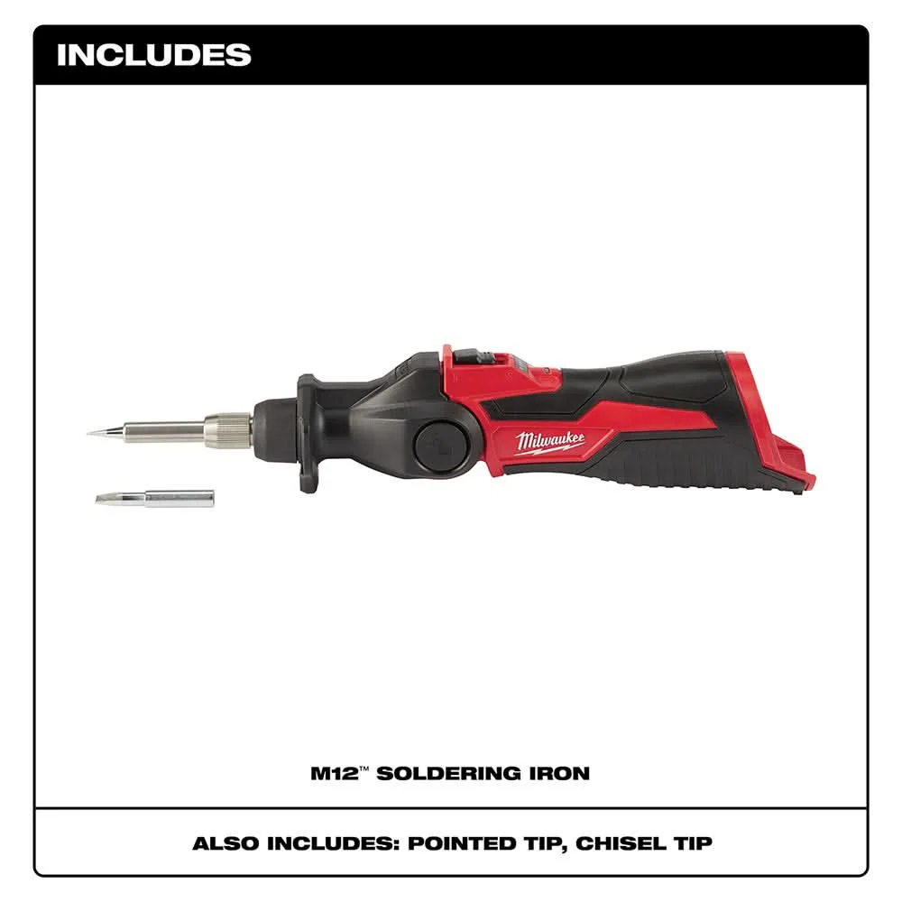 Milwaukee 2488-20 M12 Soldering Iron Bare Tool - Image 2