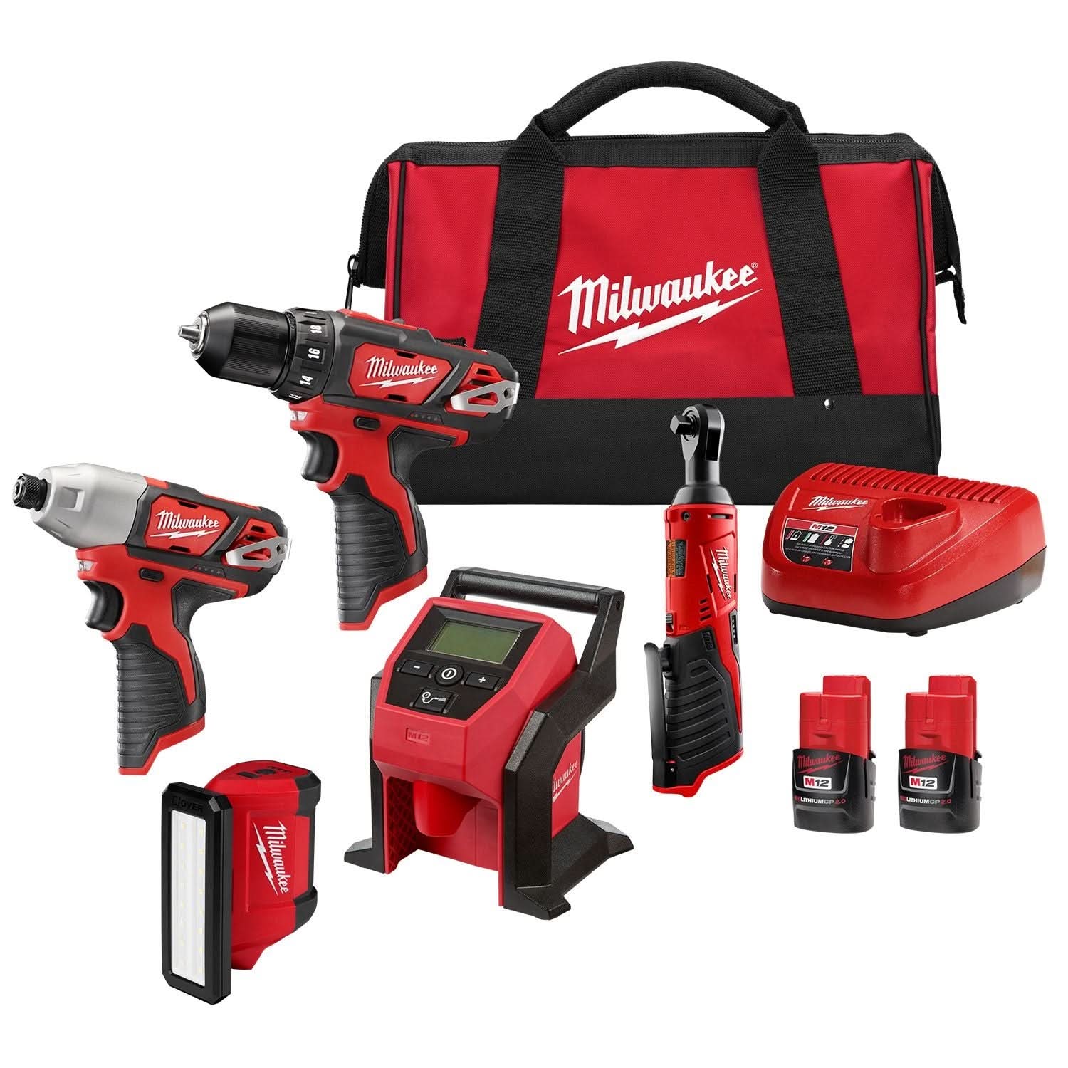 Milwaukee 2494-25 M12 5-Tool Combo Kit - Image 1