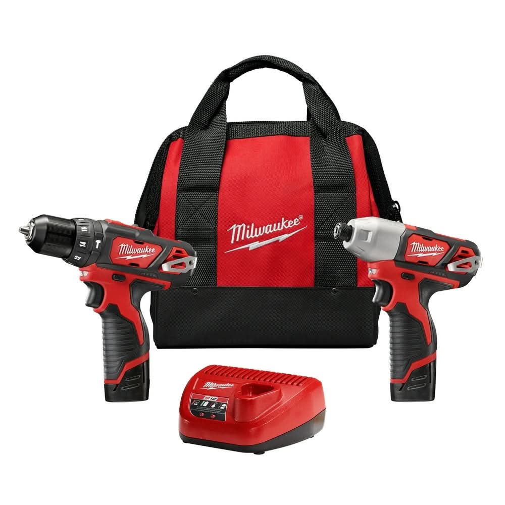 Milwaukee 2497-22 M12 Cordless 2-Tool Combo Kit - Image 1