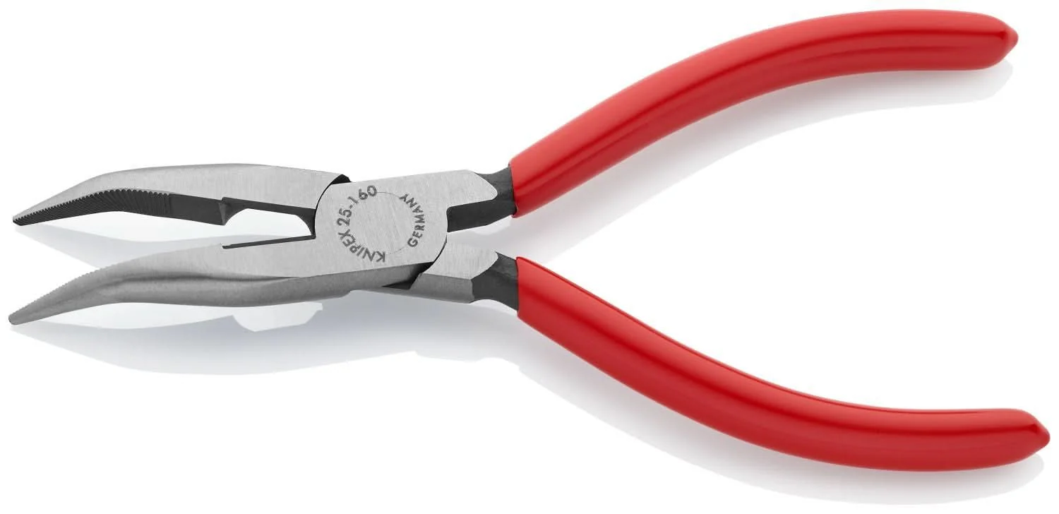 Knipex 25 21 160 Long Nose 40&deg; Angled Pliers with Cutter - Image 3