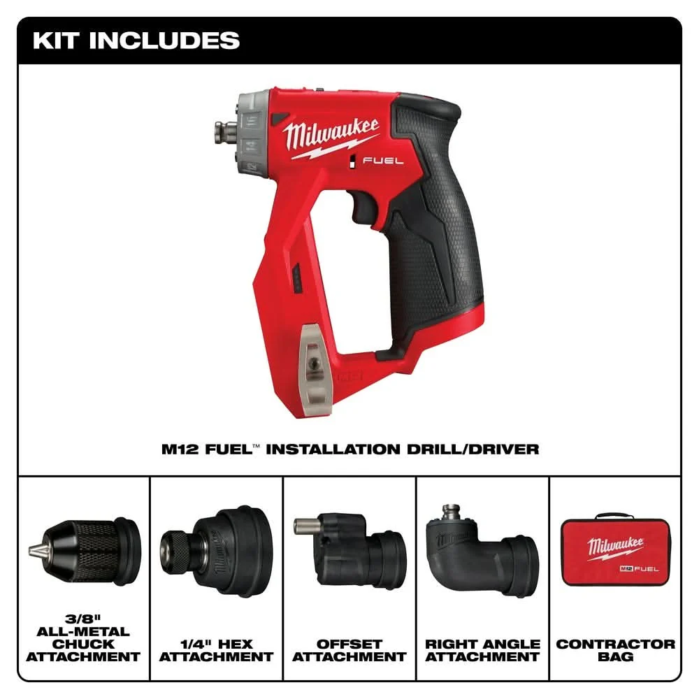 Milwaukee 2505-20 M12 FUEL Brushless Installation 5-in-1 Drill / Driver, Tool Only - Image 2
