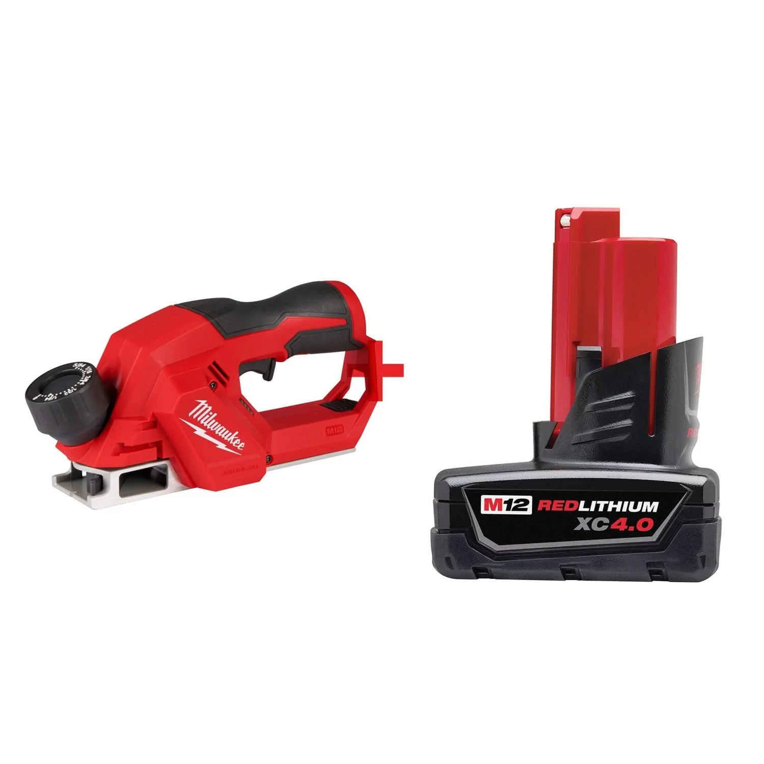Milwaukee M12 Brushless 2-inch Planer with Battery Pack - Image 1