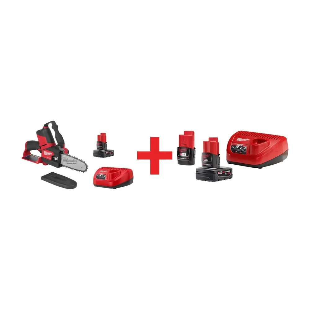 Milwaukee M12 FUEL HATCHET 6 in. Pruning Saw 4.0Ah Kit plus M12 REDLITHIUM Starter Pack - Image 1