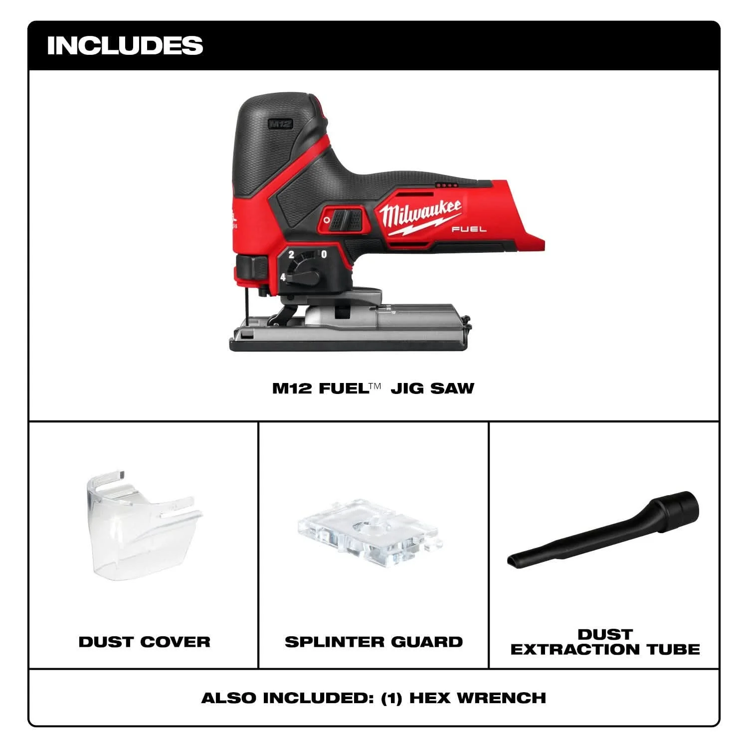 Milwaukee 2545-20 M12 FUEL Jig Saw - Image 2