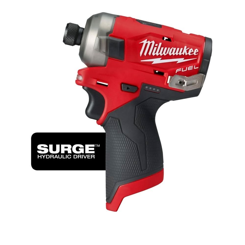 Milwaukee M12 FUEL SURGE 1/4" Hex Hydraulic Impact Driver and Installation 5-in-1 Drill / Driver (Bare Tools) - Image 2