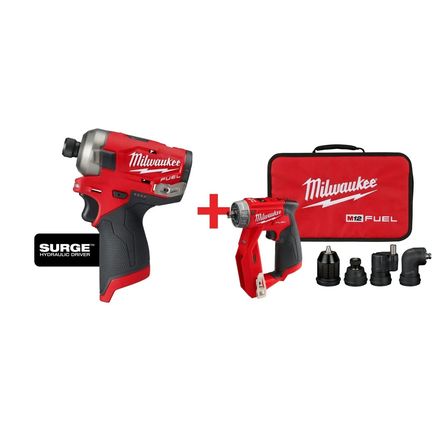 Milwaukee M12 FUEL SURGE 1/4" Hex Hydraulic Impact Driver and Installation 5-in-1 Drill / Driver (Bare Tools) - Image 1