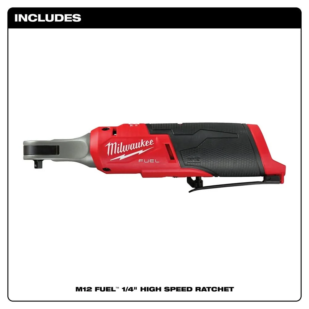 Milwaukee 2566-20 M12 FUEL 1/4-Inch High Speed Ratchet - Image 2