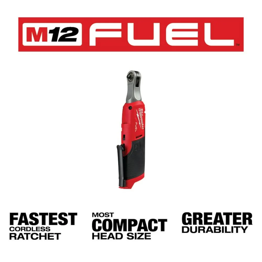 Milwaukee 2566-20 M12 FUEL 1/4-Inch High Speed Ratchet - Image 3