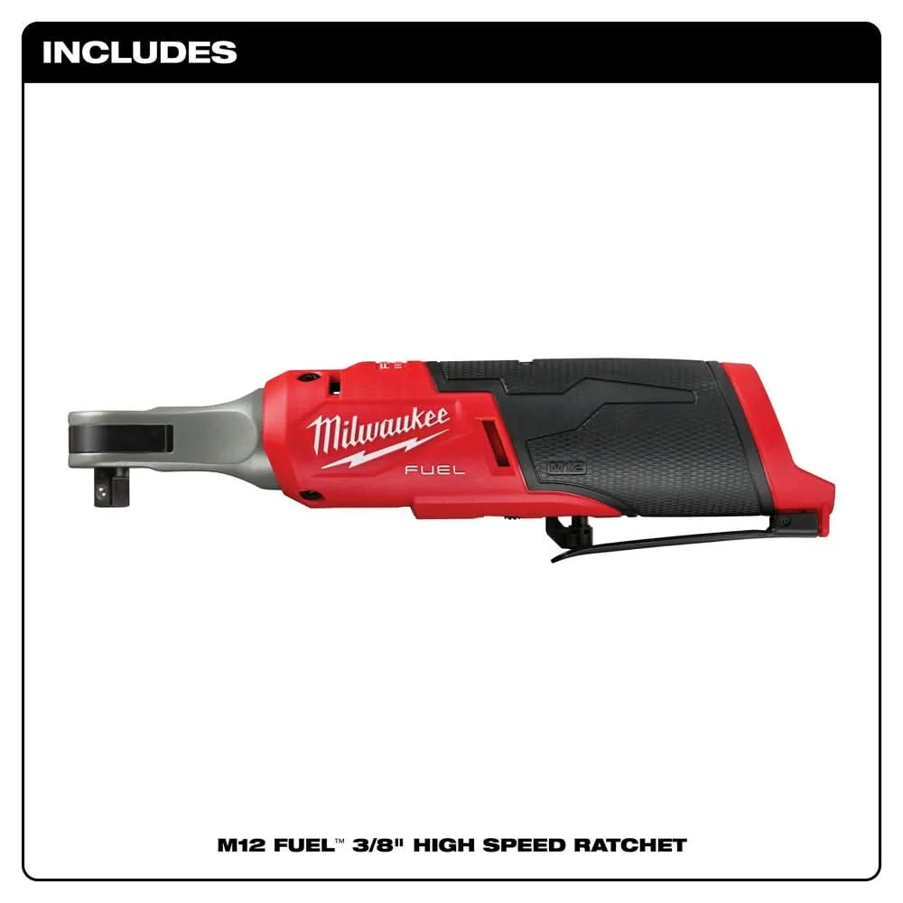 Milwaukee 2567-20 M12 FUEL 3/8-Inch High Speed Ratchet - Image 2