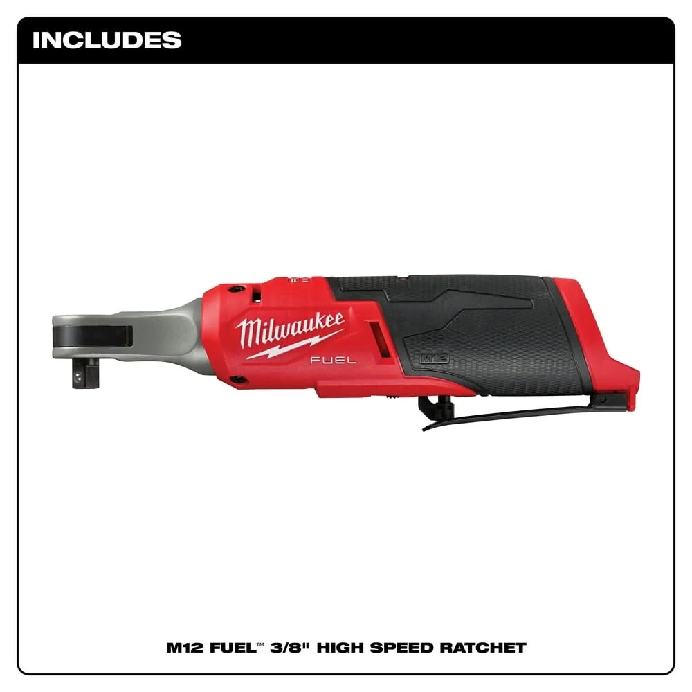 Milwaukee PROMO 2567-20 M12 FUEL 3/8-Inch High Speed Ratchet (PROMO) - Image 2