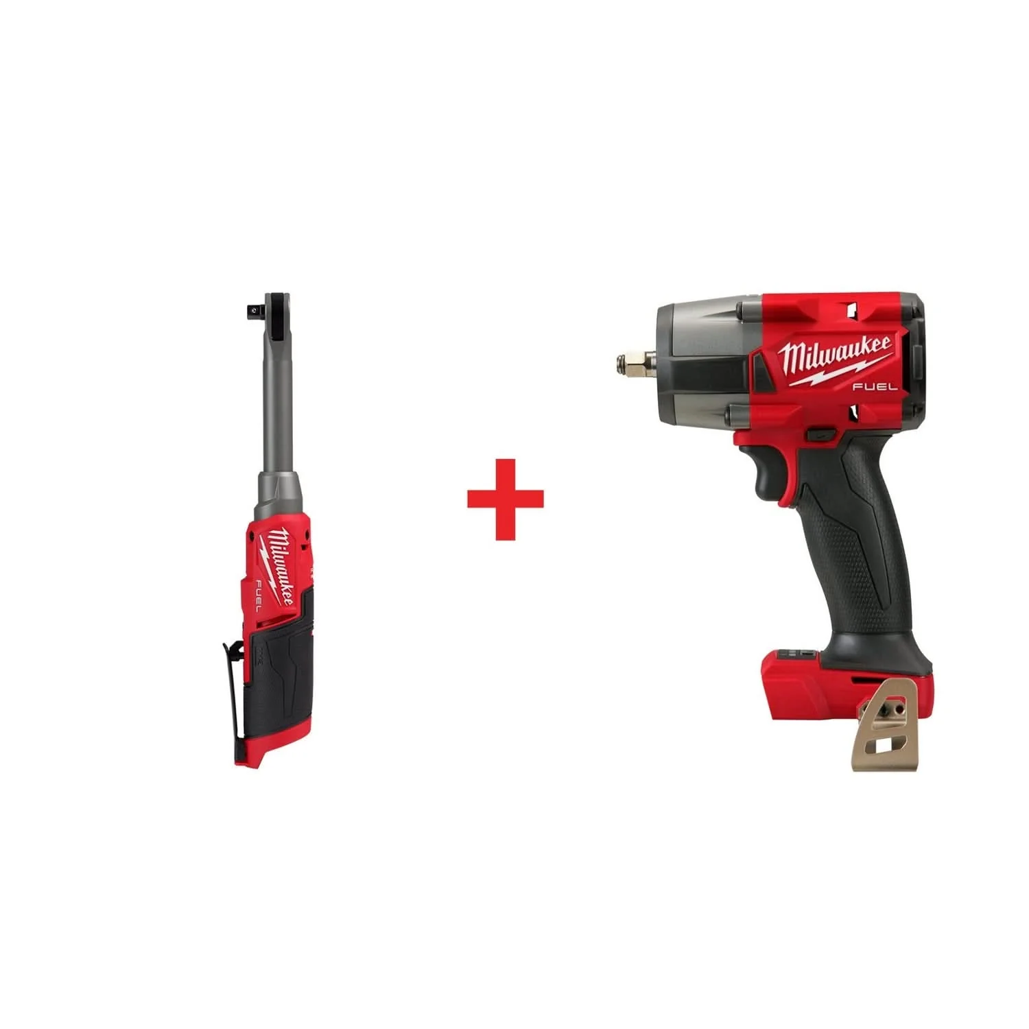 Milwaukee M12 FUEL 3/8" Extended Reach High Speed Ratchet BT and Impact Wrench (Bare Tools) - Image 1