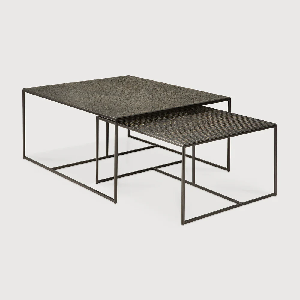 ETHNICRAFT PENTAGON NESTING COFFEE TABLE SET - WHISKY | $1,679.00 - Image 3