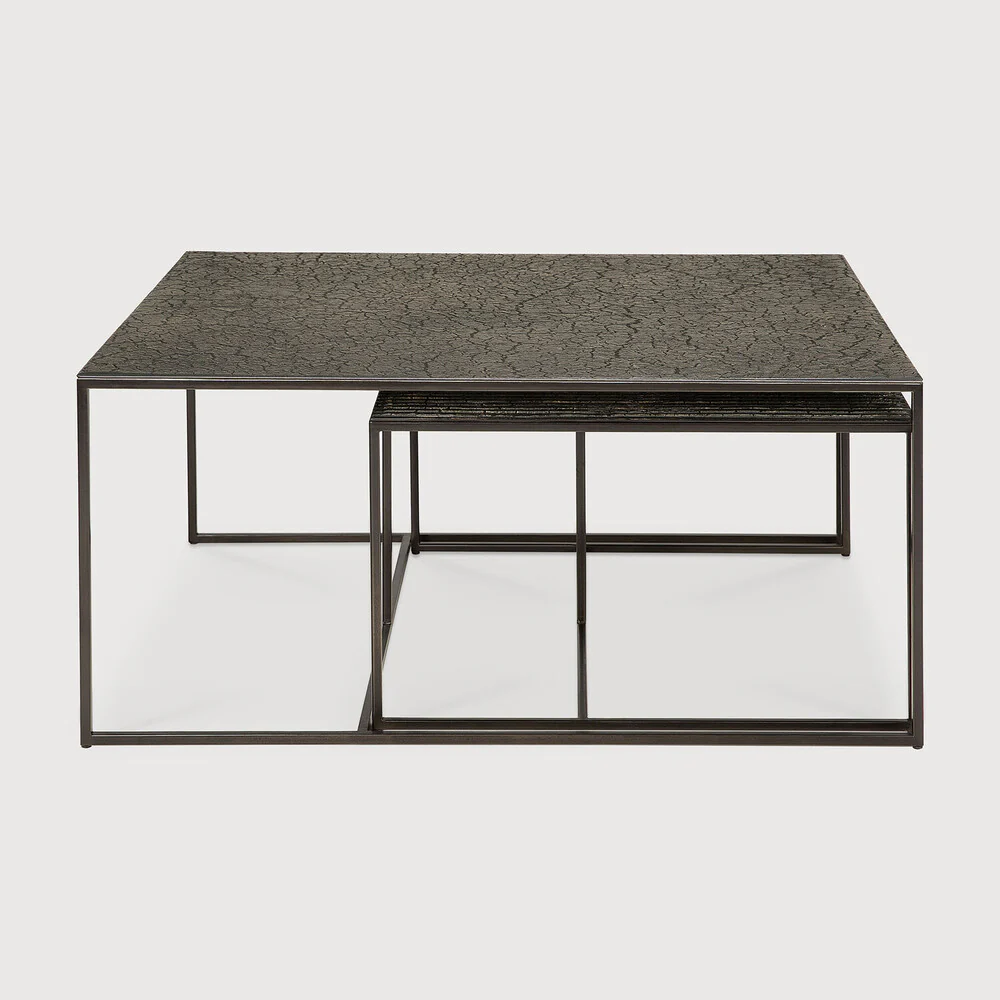 ETHNICRAFT PENTAGON NESTING COFFEE TABLE SET - WHISKY | $1,679.00 - Image 2