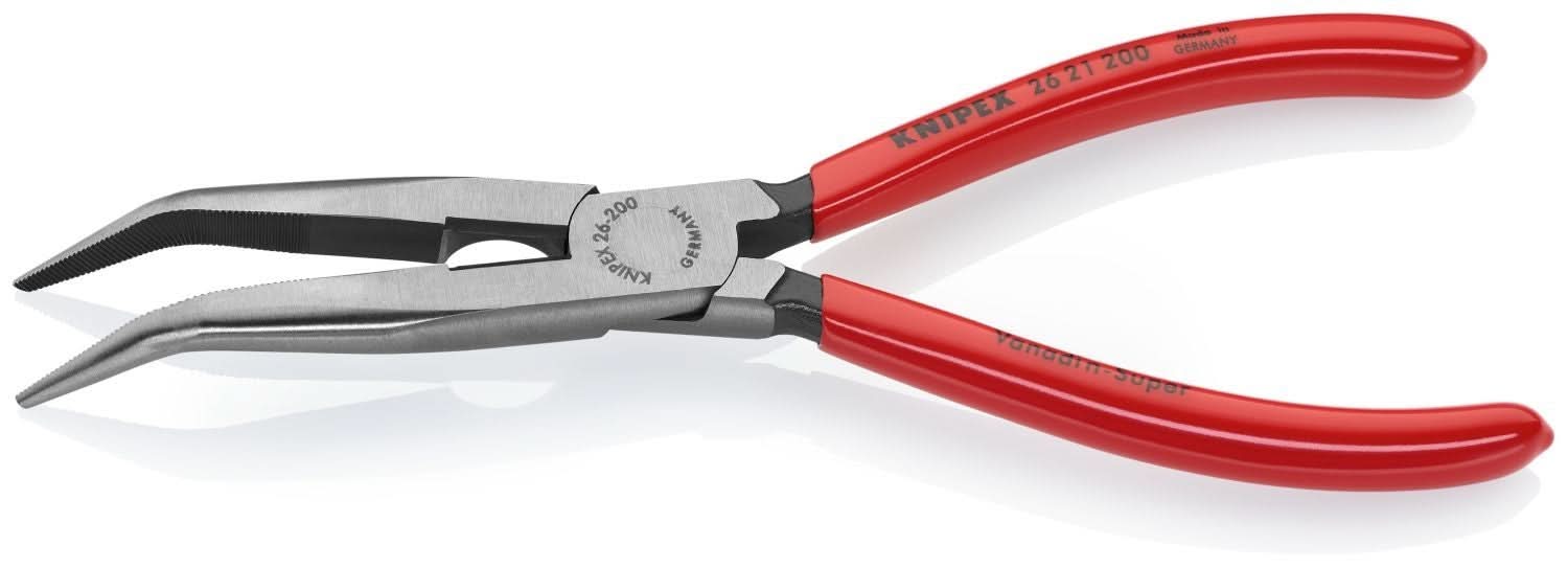 Knipex 26 21 200 Long Nose 40&deg; Angled Pliers with Cutter - Image 3