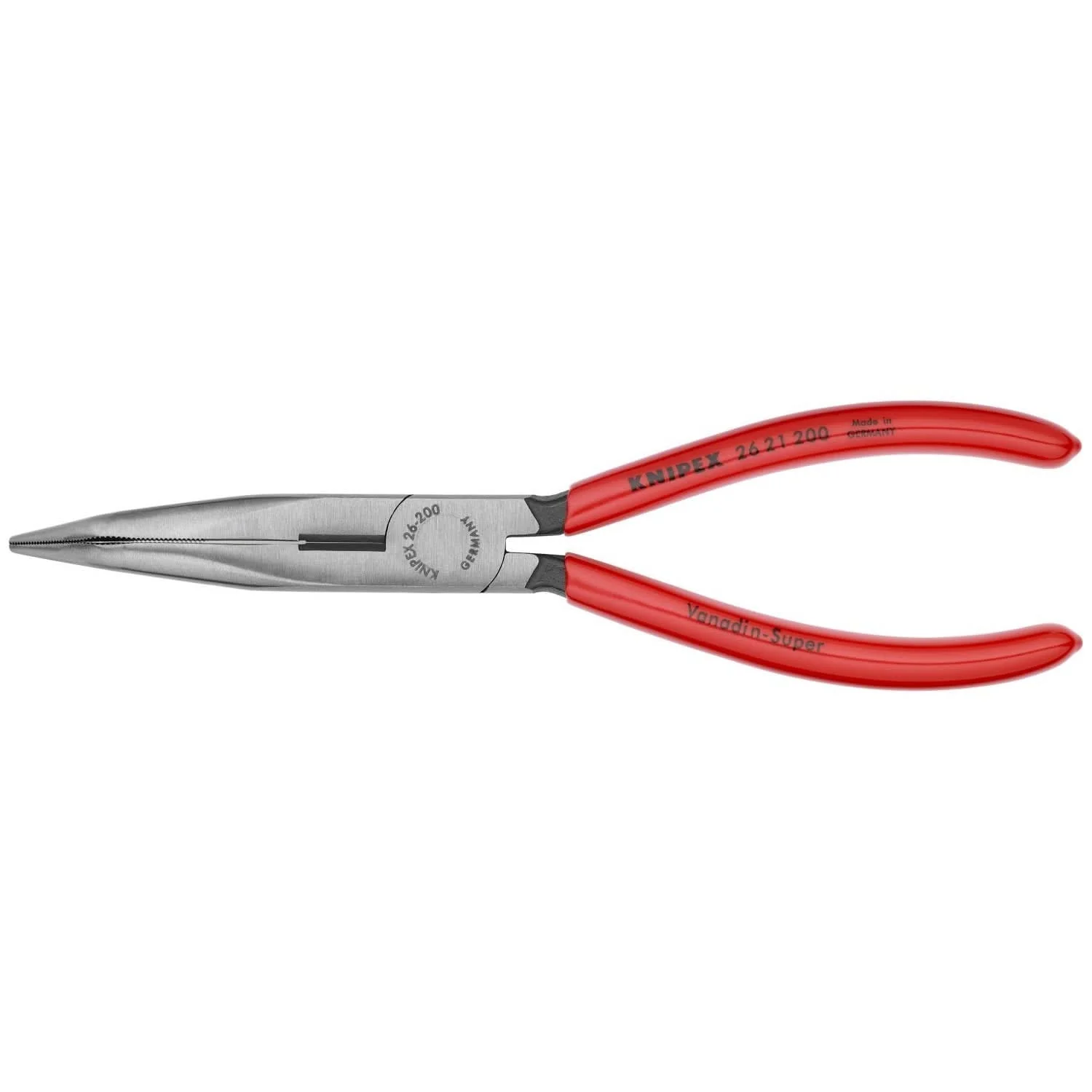 Knipex 26 21 200 Long Nose 40&deg; Angled Pliers with Cutter - Image 1
