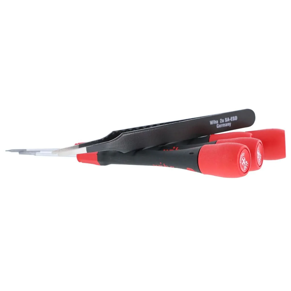 Wiha 26196 5-Piece PicoFinish Precision Screwdriver & Tweezers Smartphone Technician Set - Image 2