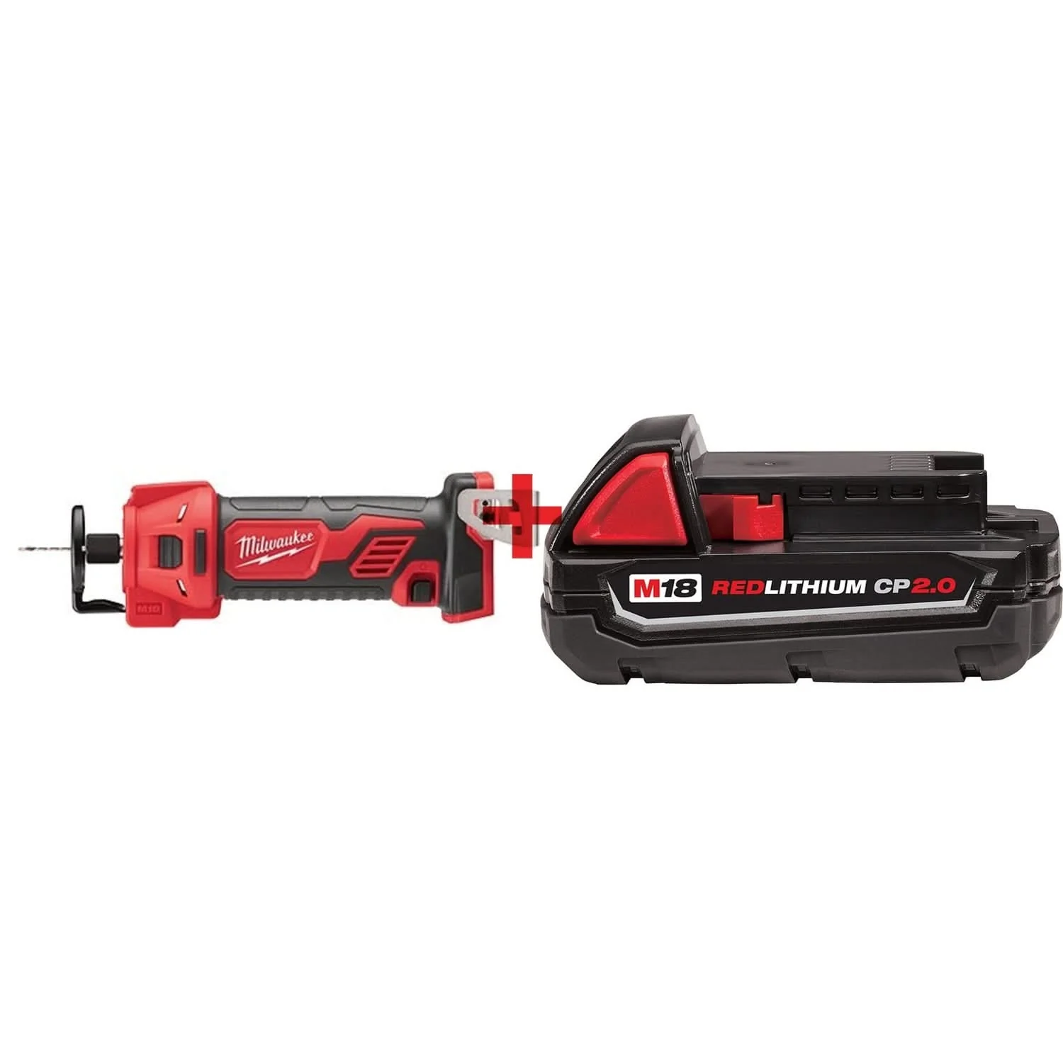 Milwaukee M18 Cut Out Tool with M18 2.0Ah Compact Battery Pack - Image 1