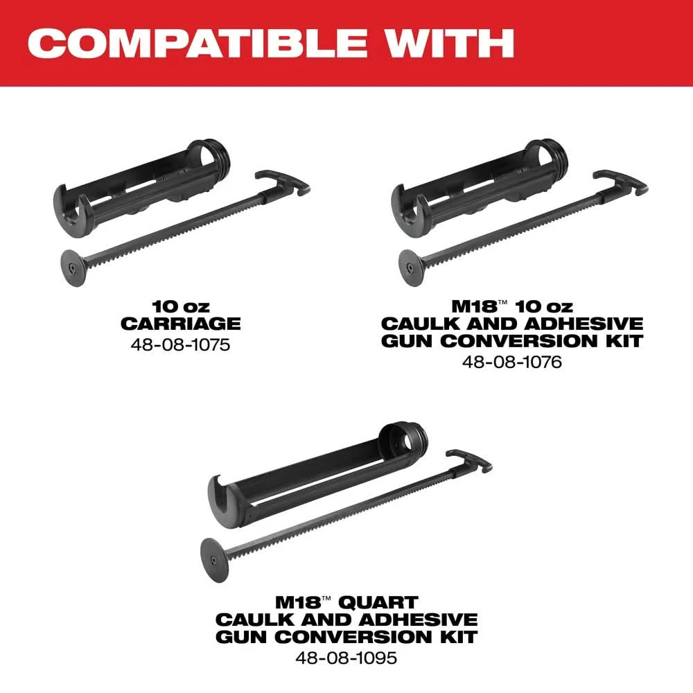 Milwaukee 2641-20 M18 Cordless 10oz. Caulk and Adhesive Gun - Image 2