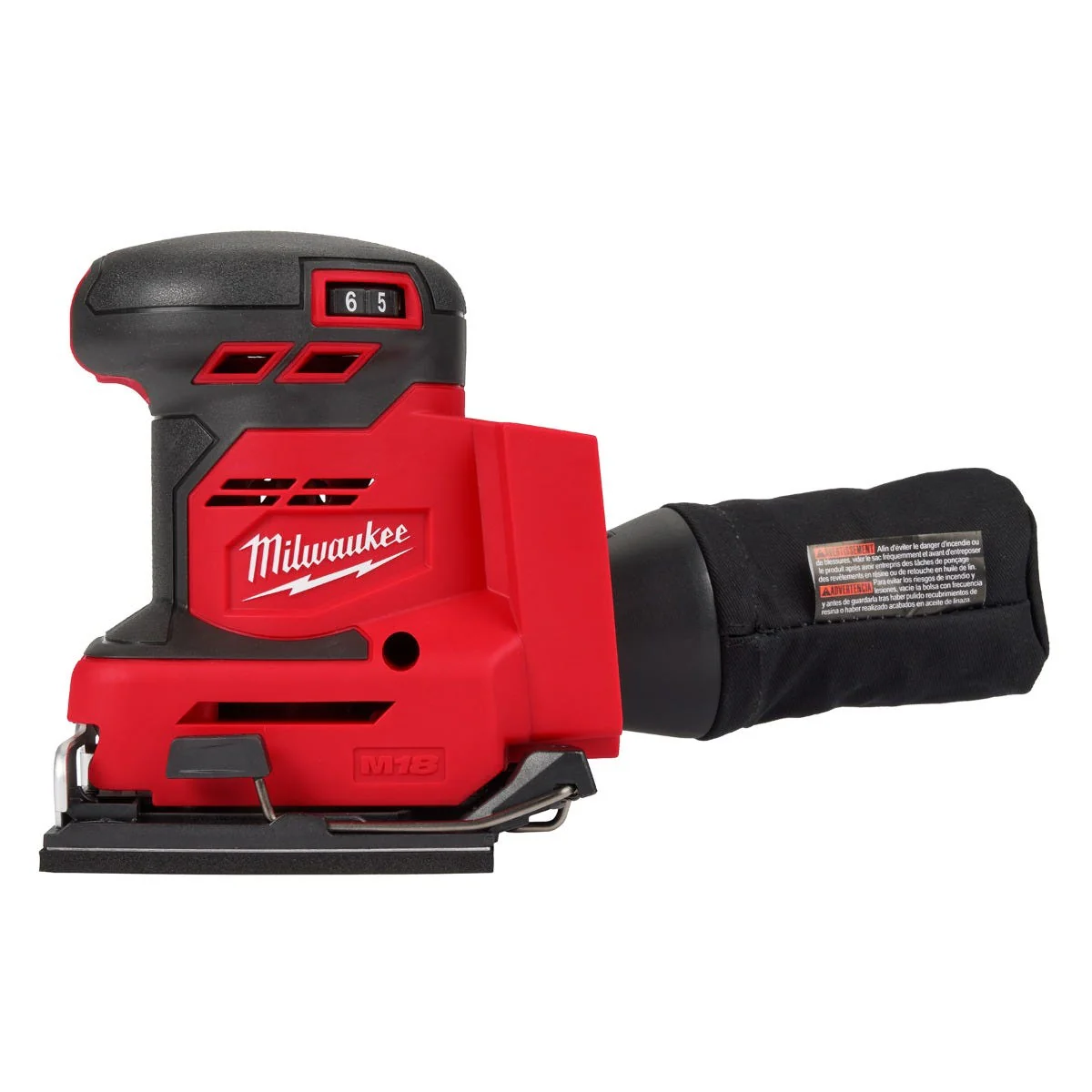 Milwaukee M18 1/4-Sheet Orbital Sander 5.0 Kit - Image 2