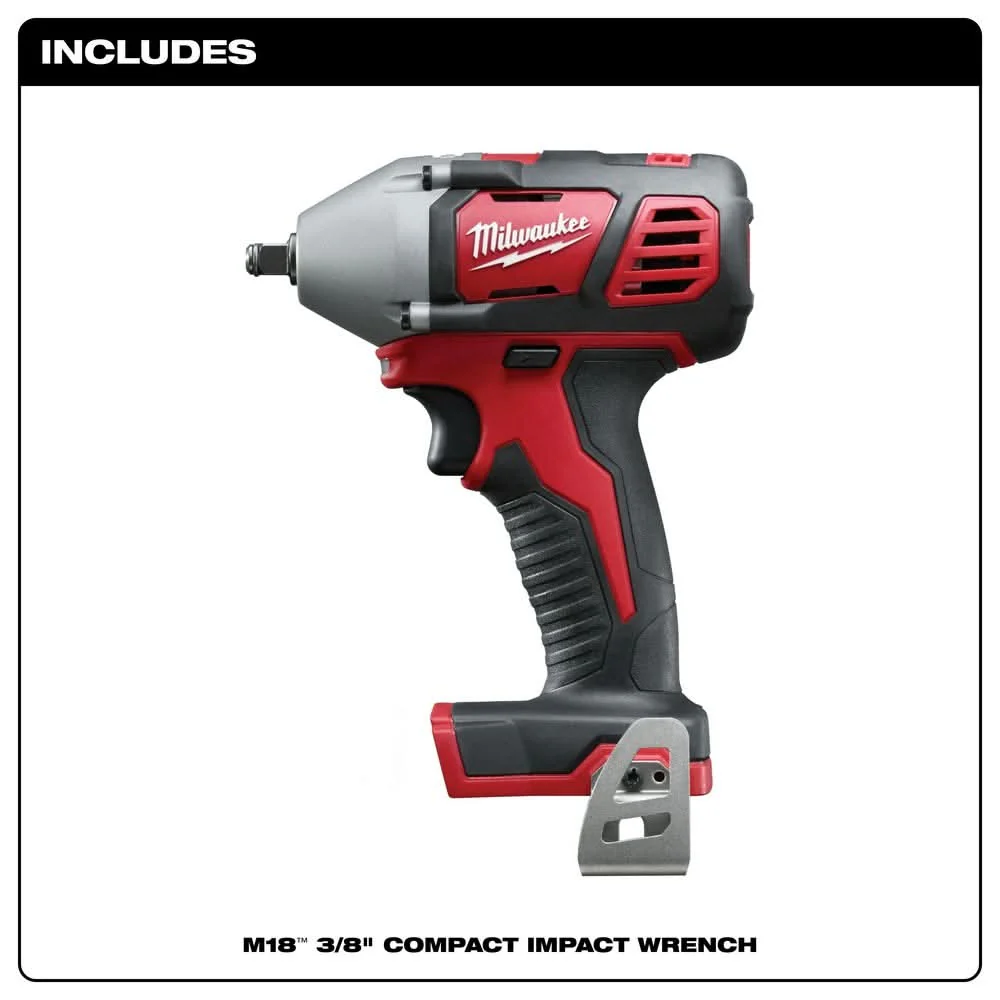 Milwaukee 2658-20 M18 3/8" Impact Wrench with Friction Ring - Image 2