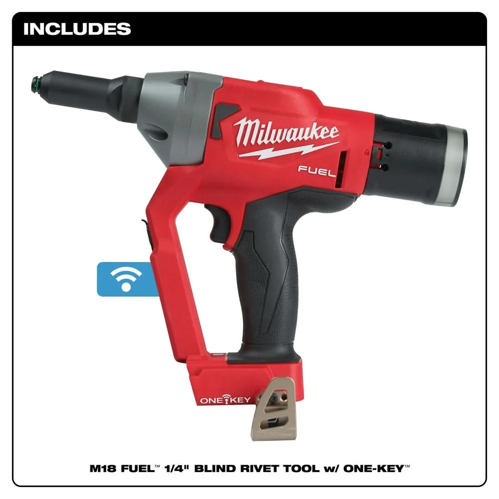 Milwaukee 2660-20 M18 FUEL 1/4-Inch Blind Rivet Tool with ONE-KEY, Tool Only - Image 2