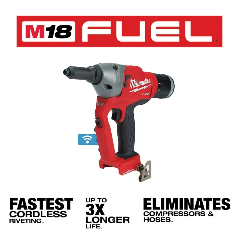 Milwaukee 2660-20 M18 FUEL 1/4-Inch Blind Rivet Tool with ONE-KEY, Tool Only - Image 3