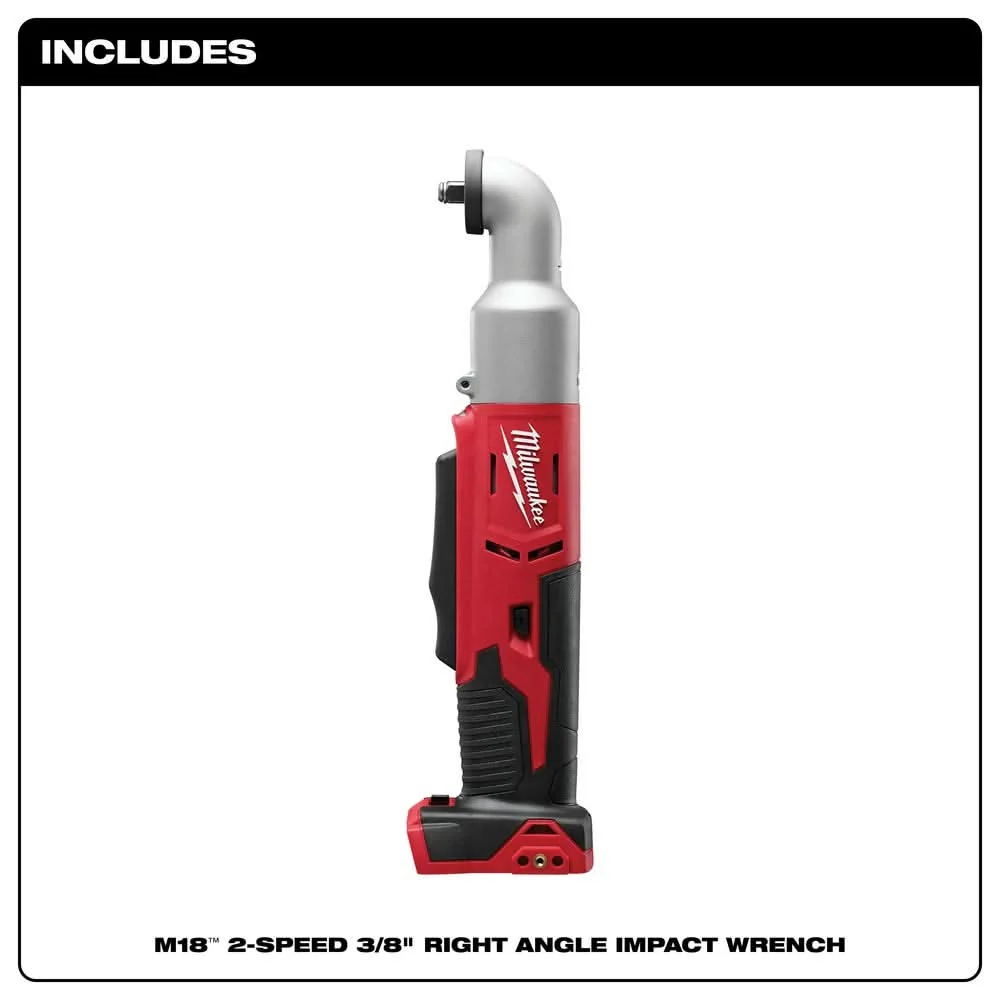 Milwaukee 2668-20 M18 Cordless 2-Speed 3/8" Right Angle Impact Wrench - Image 2