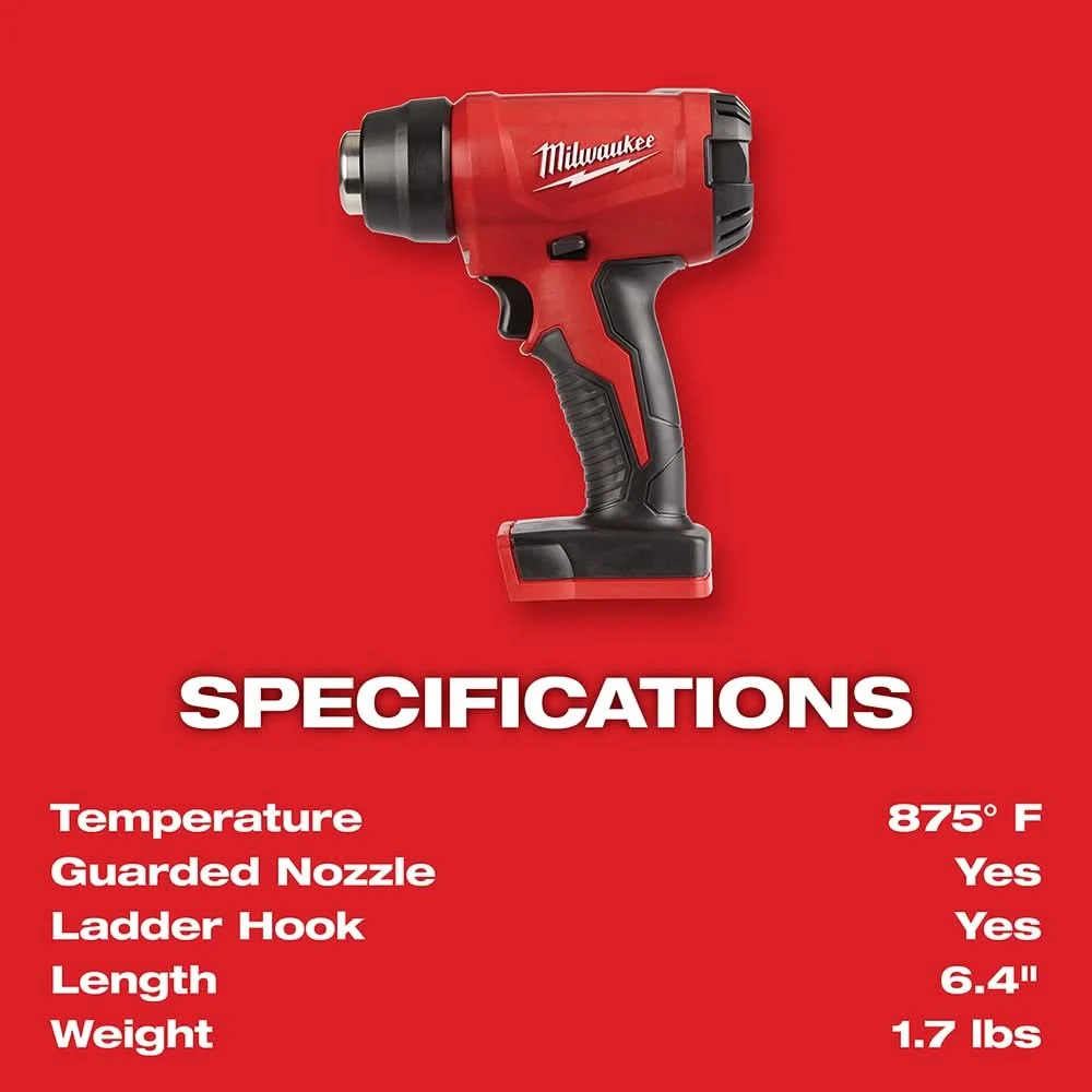 Milwaukee M18 Compact Heat Gun, Tool Only (PROMO) - Image 3