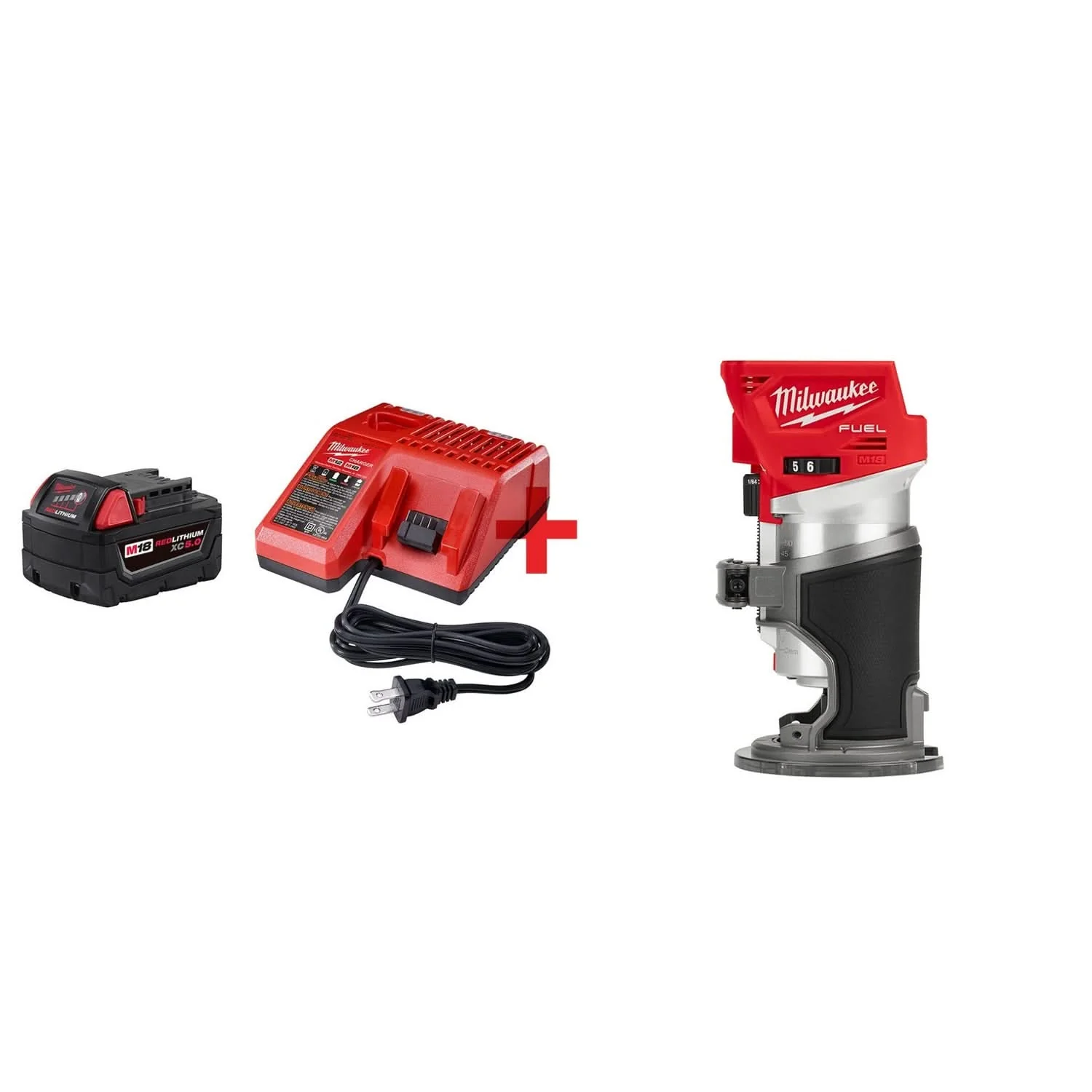 Milwaukee M18 FUEL Brushless Compact Router with XC5.0 System Starter Kit - Image 1
