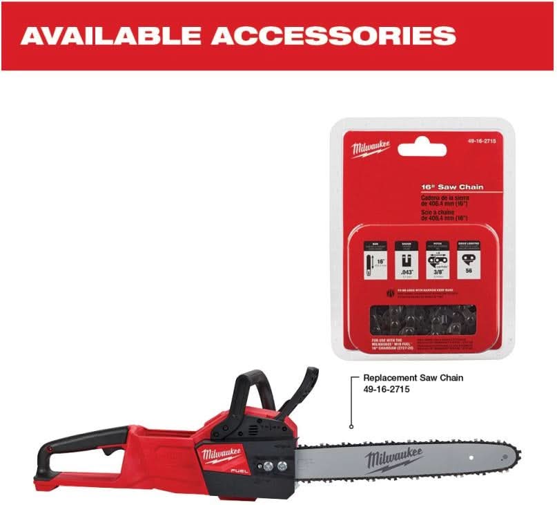 Milwaukee PROMO 49-16-2715 16" Chainsaw Chain (PROMO) - Image 2
