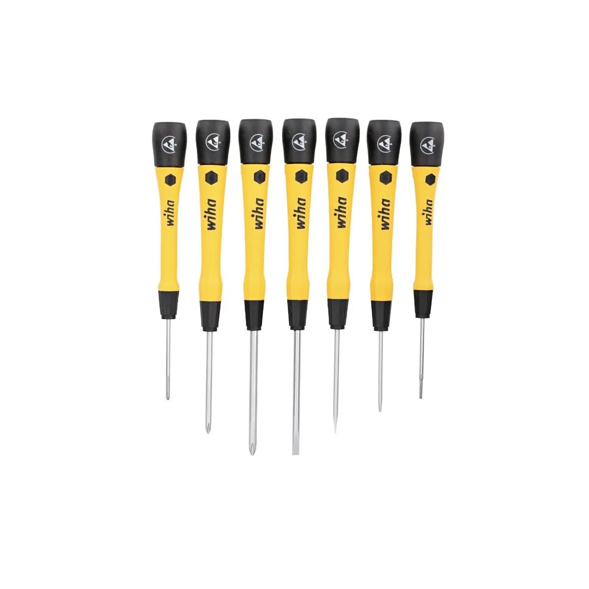 Wiha 27392 7-Piece ESD Safe PicoFinish Precision Slotted & Phillips Screwdriver Set - Image 3