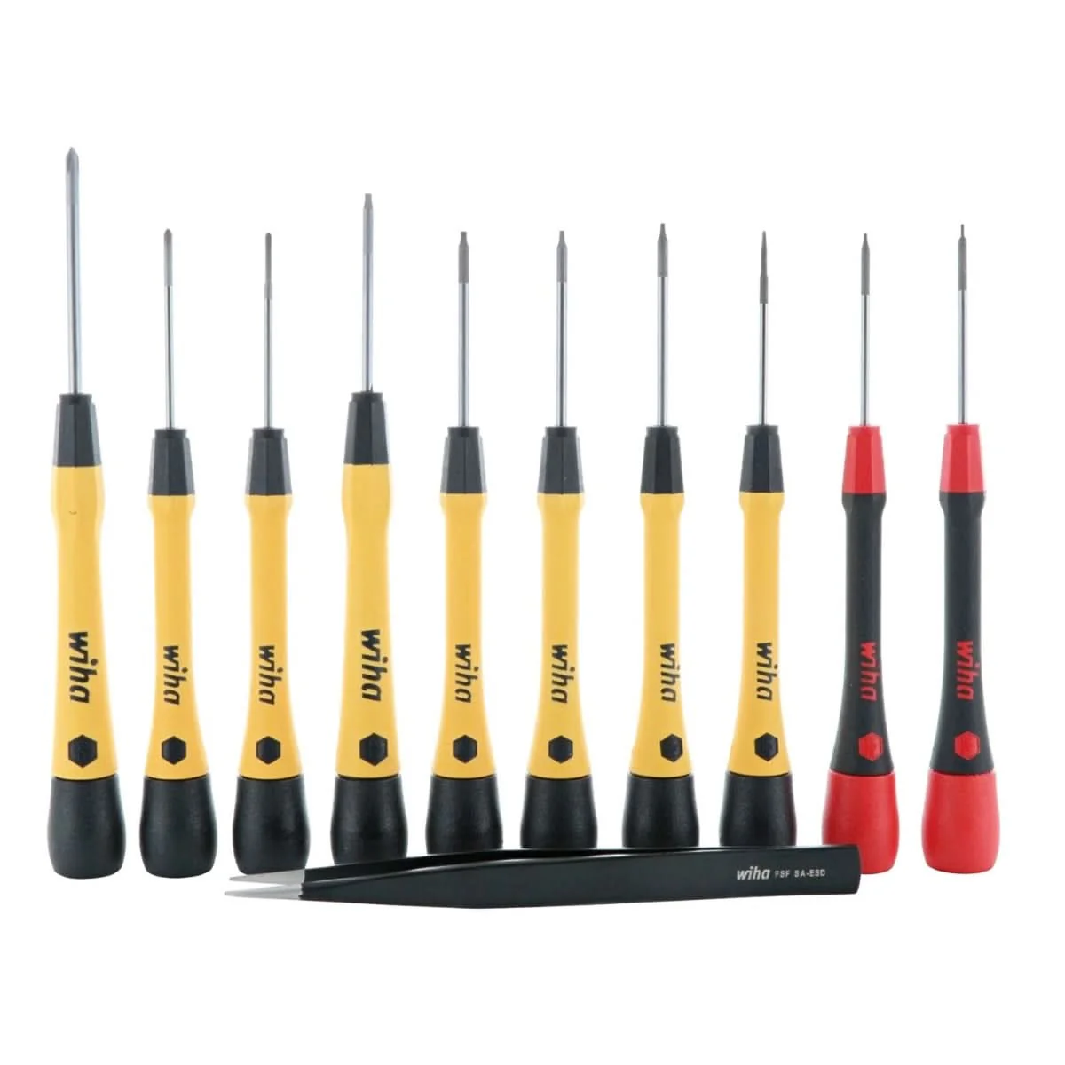 Wiha 27394 11-Piece ESD Safe PicoFinish Precision Screwdriver Set - Image 1