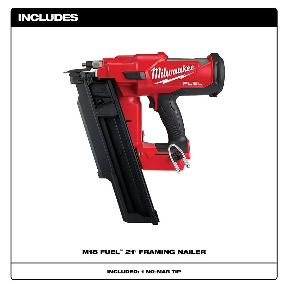 Milwaukee 2744-20 M18 FUEL Brushless 21-Degree Framing Nailer, Tool Only - Image 3