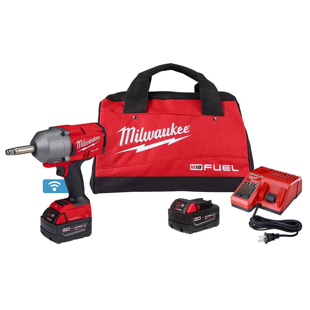 Milwaukee 2769-22R M18 FUEL 1/2″ Ext. Anvil Controlled Torque Impact Wrench w/ONE-KEY Kit