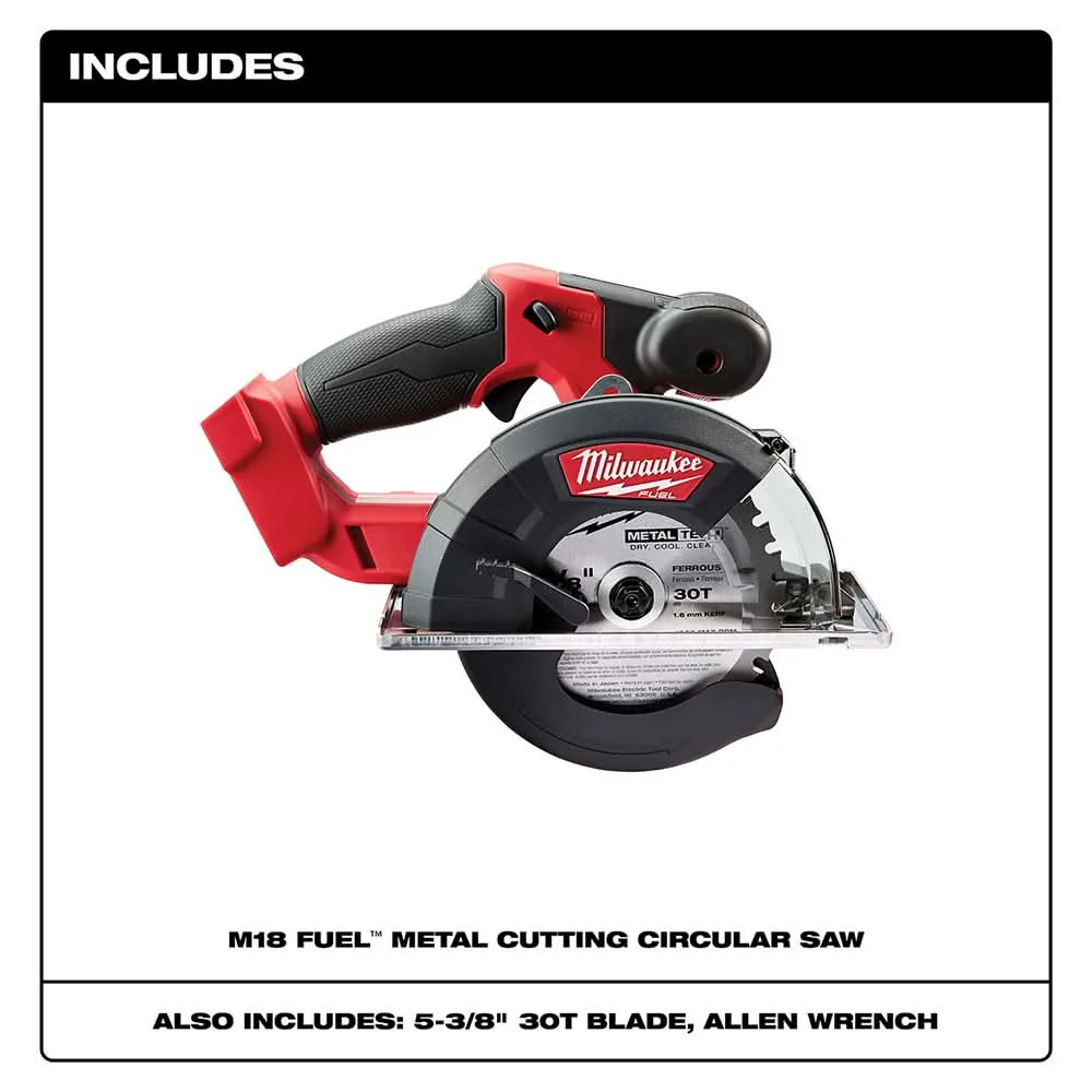 Milwaukee 2782-20 M18 Fuel 5-3/8" Metal Cutting Circular Saw, Tool Only - Image 2