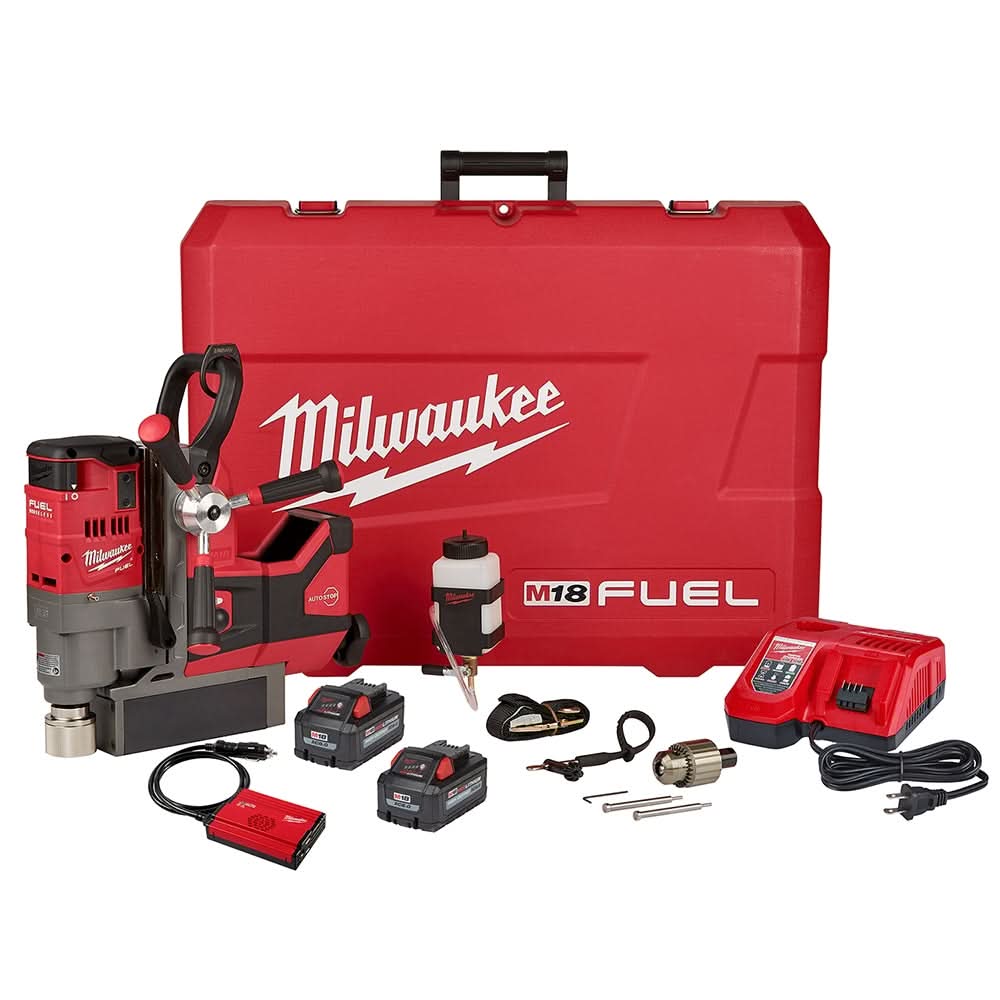 Milwaukee 2788-22HD M18 FUEL 1-1/2″ Lineman Magnetic Drill High Demand 8.0Ah Kit