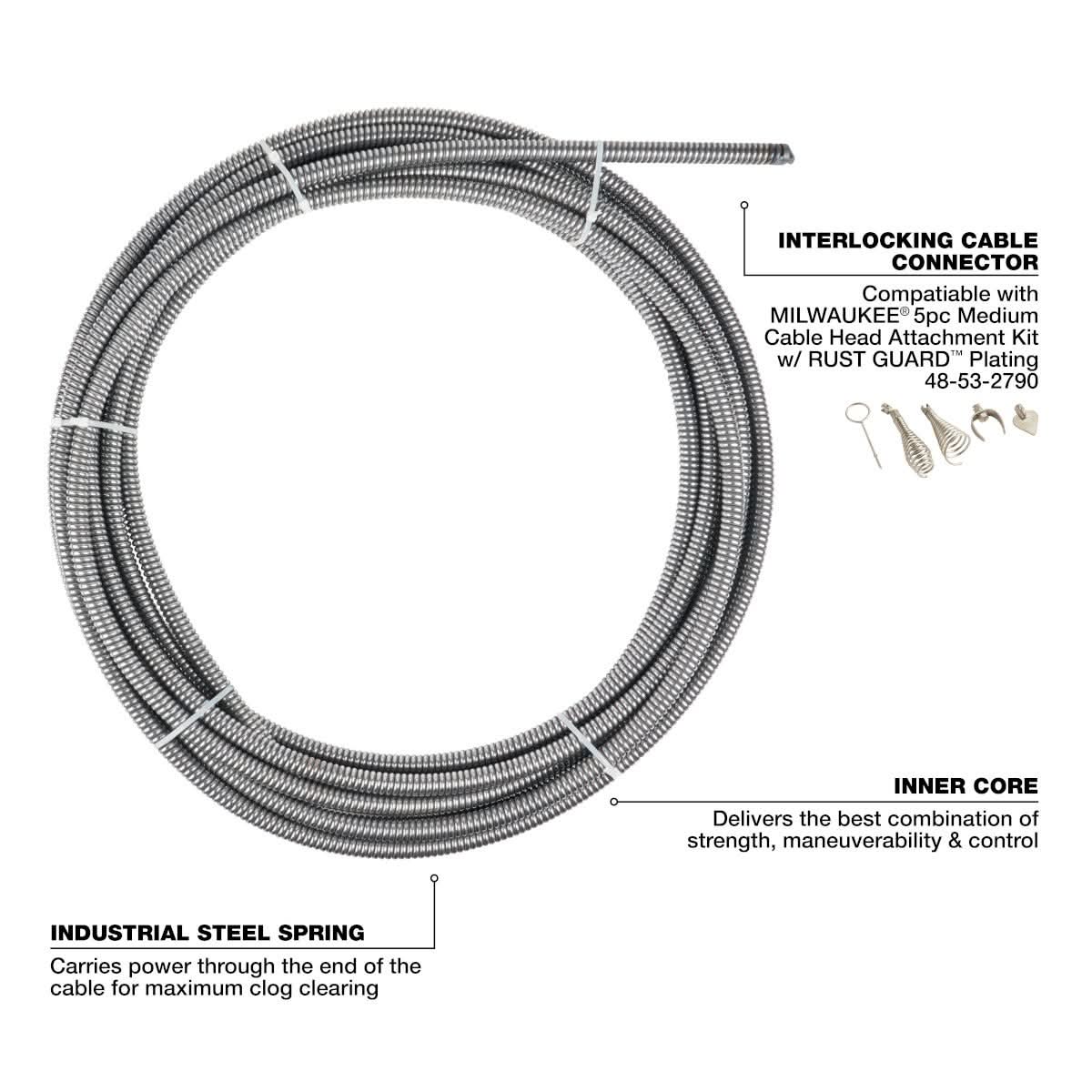 Milwaukee 48-53-2777 3/8-in x 100-ft Inner Core Cable - Image 2