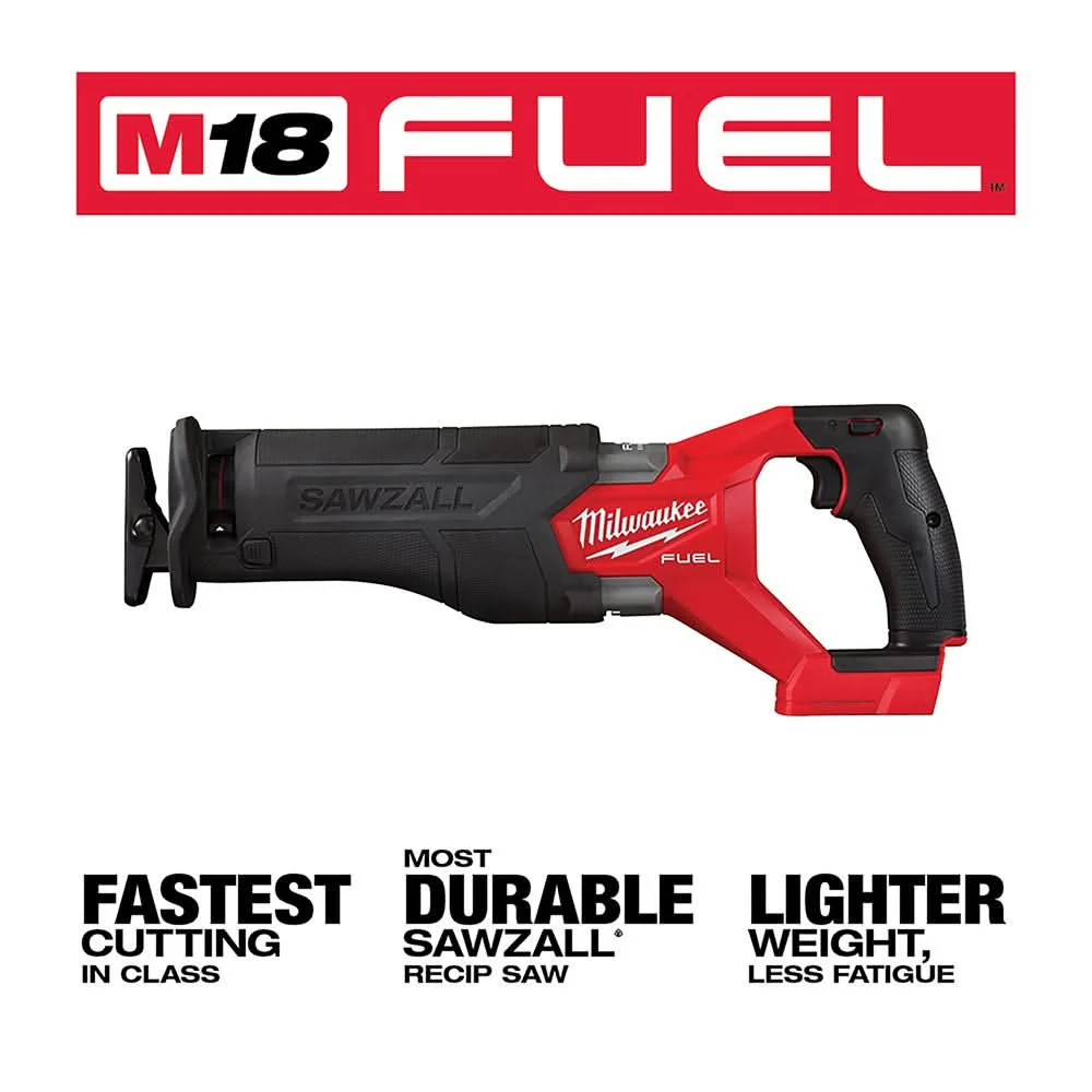 Milwaukee 2821-20 M18 FUEL SAWZALL Recip Saw, Tool Only - Image 2