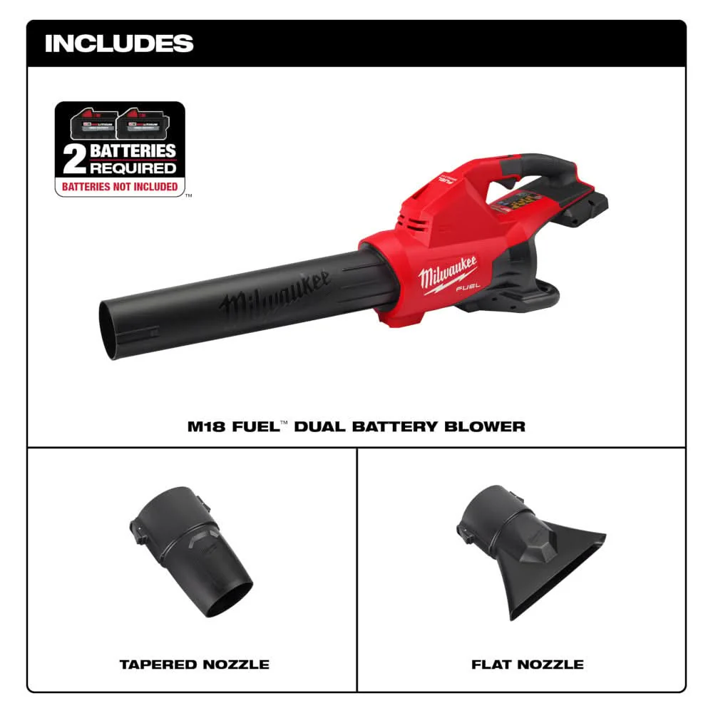 Milwaukee 2824-20 M18 FUEL Dual-Battery Blower, Tool Only (PROMO) - Image 2