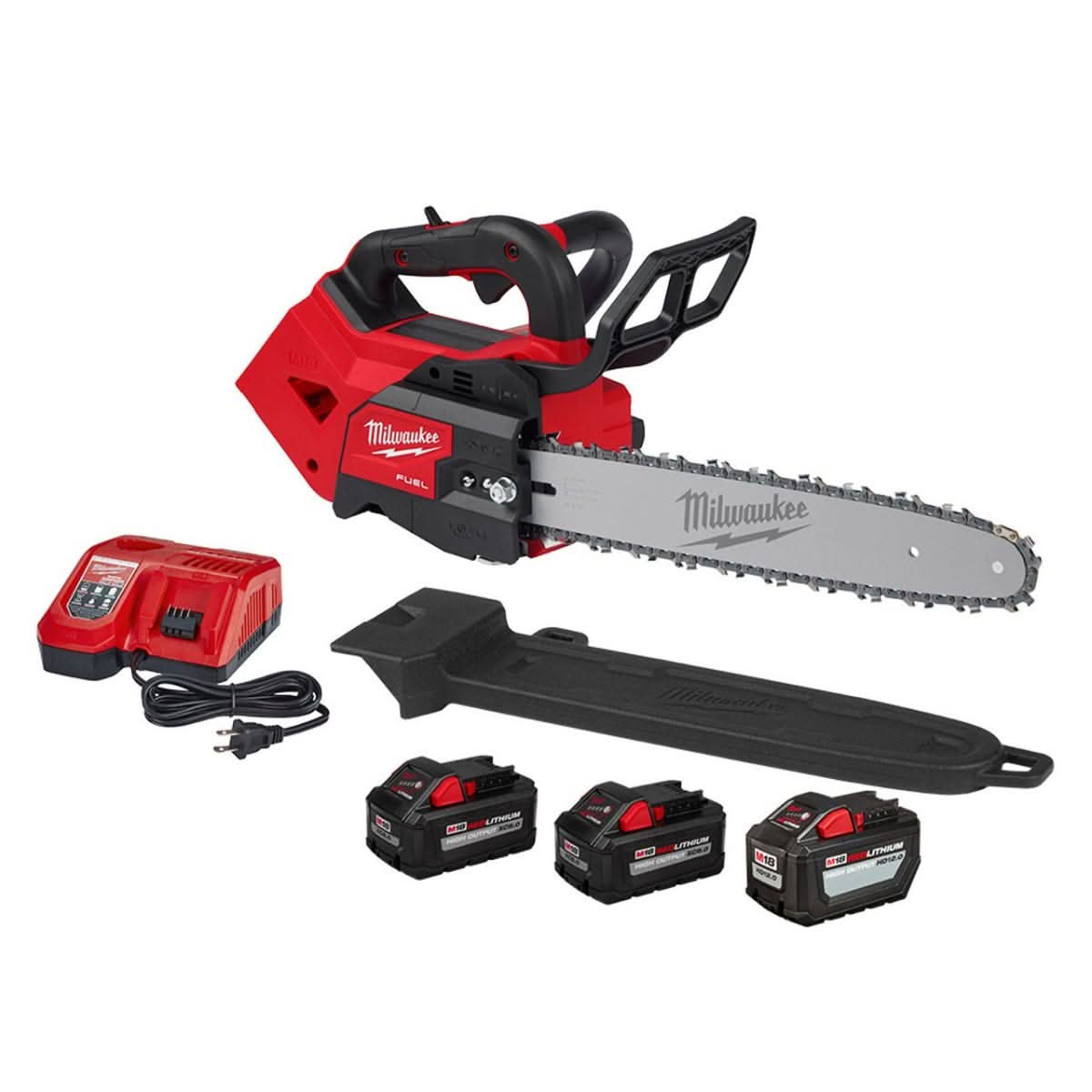 Milwaukee M18 FUEL 14" Top Handle Chainsaw with Variety 3-Pack Battery - Image 1