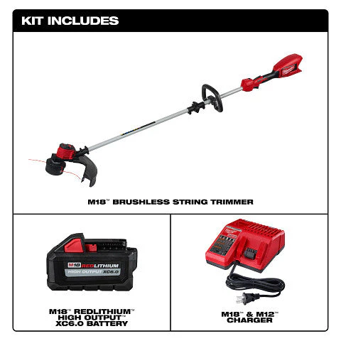Milwaukee 2828-21E M18 Brushless String Trimmer Kit - Image 2